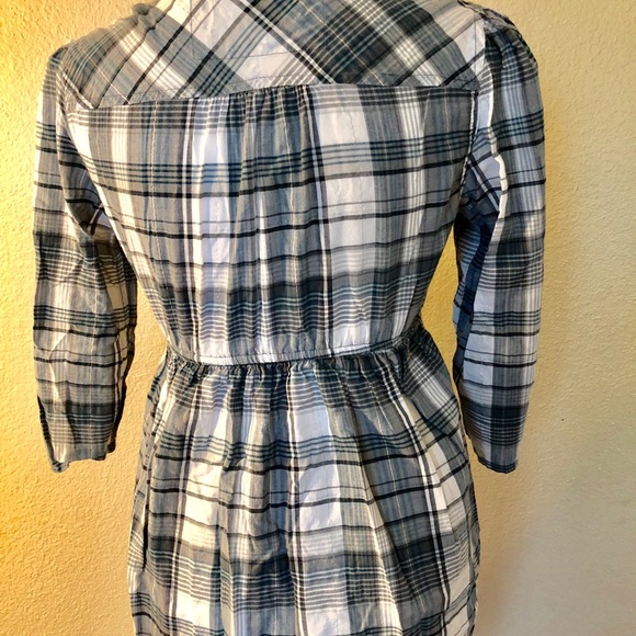 Decree plaid button tunic size medium - Picture 3 of 4